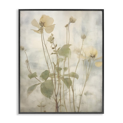 Soft Botanicals Pattern  Framed Giclee Art by Lettered and Lined bg-257