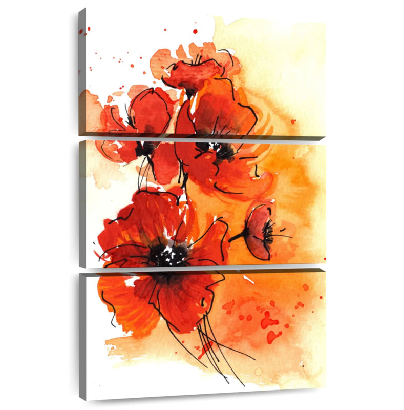 Coquelicots Harnek, H 32 po x l 20 po