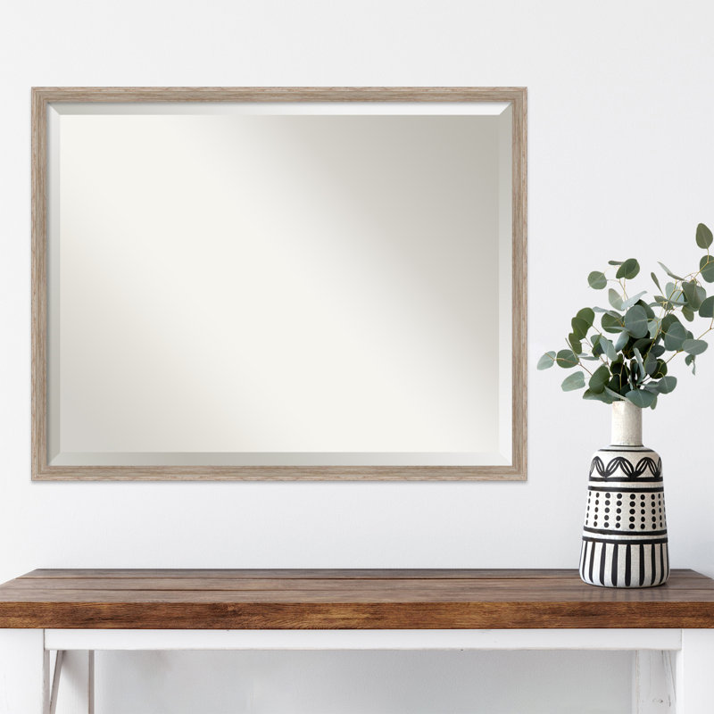 Miroir d'appoint Modeste, 23,25 po x 29,25 po, Blanc vieilli