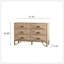 Commode 6 tiroirs, commodes et commodes modernes, meuble télé, commode en bois clair pour chambre à coucher, salon, couloir