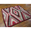Outstanding Ivory and Red Color with Rhombus Patter Desing Antique Navajo Rug