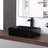 KARAMAG 19"x15"  Ceramic Rectangular Bathroom Vessel Sink For Vanity Top,Matte Black