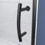 Porte de douche semi-sans cadre à pivot 44-48 "de large x 71" de haut avec verre transparent-106959305
