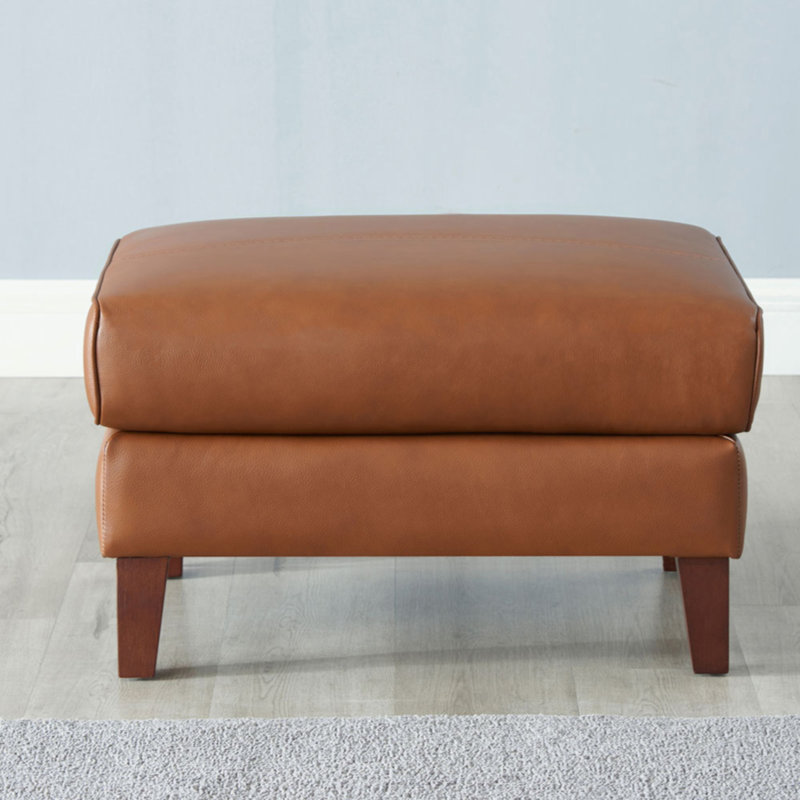 Maui Leather Ottoman