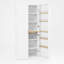 Armoires spacieuses en MDF blanc avec tablettes réglables pour les cuisines modernes