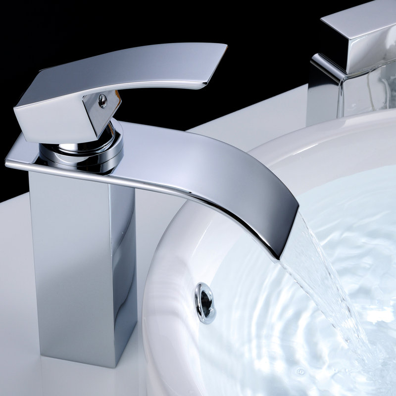 Bathroom Faucet - Modern Single Hole Basin With Side For Sink Handle, Cartridge Valve Type