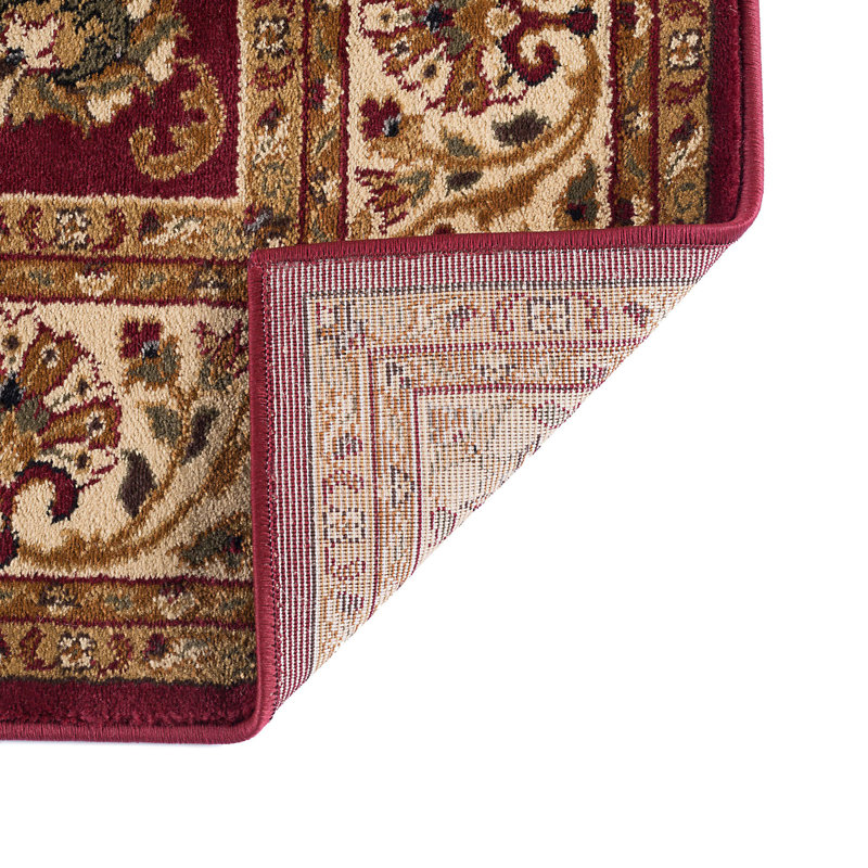 Tapis oriental rouge / beige Clarence, Rectangle 8 pi 9 po x 12 pi 3 po