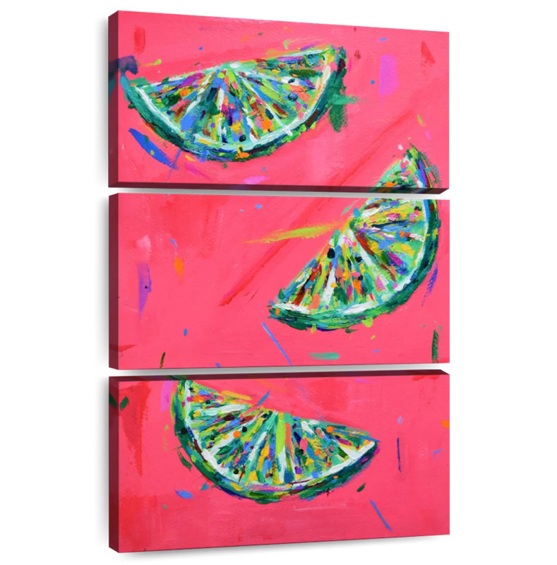 Yarlin Lime Segments, 32" H x 20" W