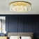 Flush Mount 23.6" Ceiling Light Luxury Crystal Creative Circular