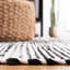 Tapis rayé kilim 204 ivoire / noir STK204A-307745576