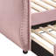 Lit de jour simple rembourré beige avec lit gigogne-1479803895