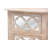 Caden Juliet Transitional Rustic French Country White-Washed Wood And Mirror 2-Drawer Quatrefoil Nightstand