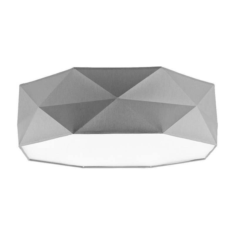 Banna Fabric Flush Mount, Grey
