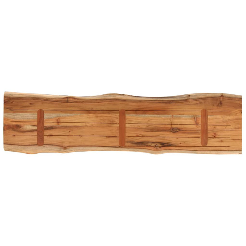 Alpen Home Table Top Rectangular Solid Wood, 2.5cm H x 180cm W x 40cm D, Acacia Wood