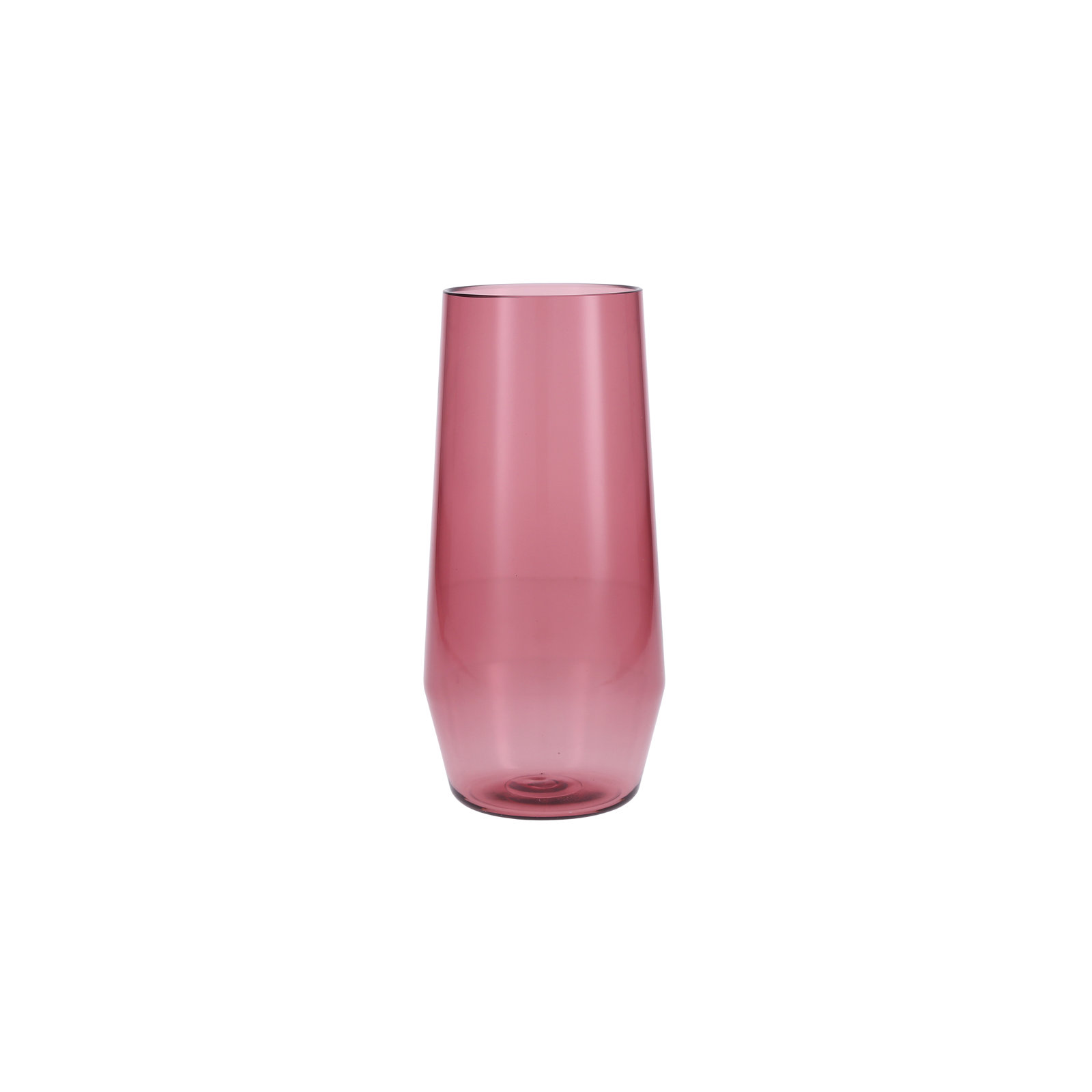 Fortessa Sole Outdoor Stemless Wine Glass, 18 oz., Rose Red