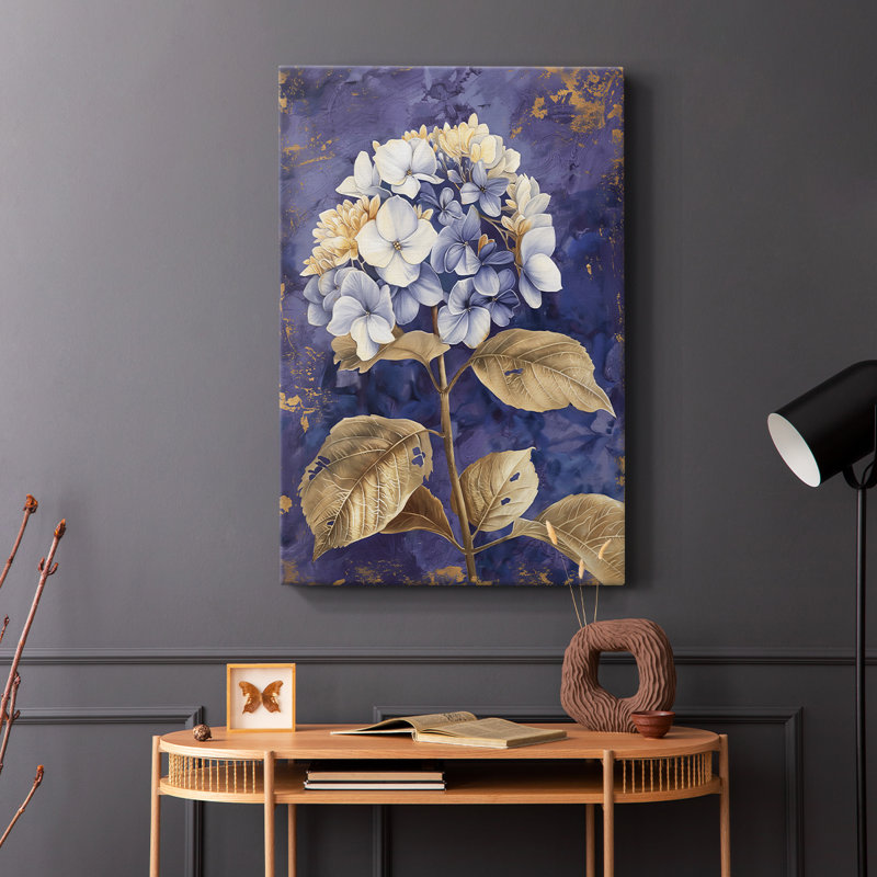 Série FLORAL CCXL - Toile tendue avec châssis de qualité supérieure - Prêt à être accroché, H 60 po x l 40 po