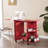 Duncan 51'' x 19'' Sewing Table with Sewing Machine Platform-29160792