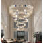 Lustre Meva à 5 anneaux en cristal, à intensité variable DEL, diamètre 7,9 po + 15,7 po + 23,6 po + 32 po + 40 po