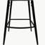 Ensemble de 2 tabourets de bar, chaise d'îlot de cuisine non réglable, tabouret de bar rotatif à 360 degrés avec dossier et repose-pieds-1694519211