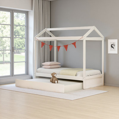 House Bed With Trundle, Can Be Decorated