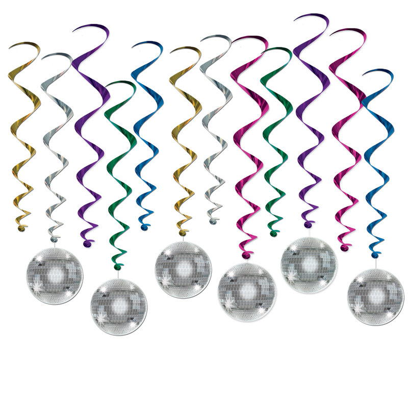 Boule disco tourbillon - paquet de 6