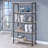 Grey Driftwood 4-shelf Bookcase