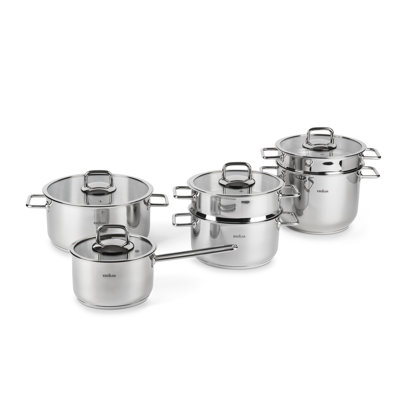 Excelsa Le Grand Chef 4 L Non-Stick Steel Stainless Steel Pot Set