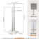 KES Freestanding Towel Rack 2-Tier 33''H Dual T-Shape Towel Stand with Weighted Marble Base for Bathroom 18/8 Stainless Steel