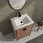 Ensemble de meuble-lavabo simple 24,02 po avec plateau en céramique Tanajah