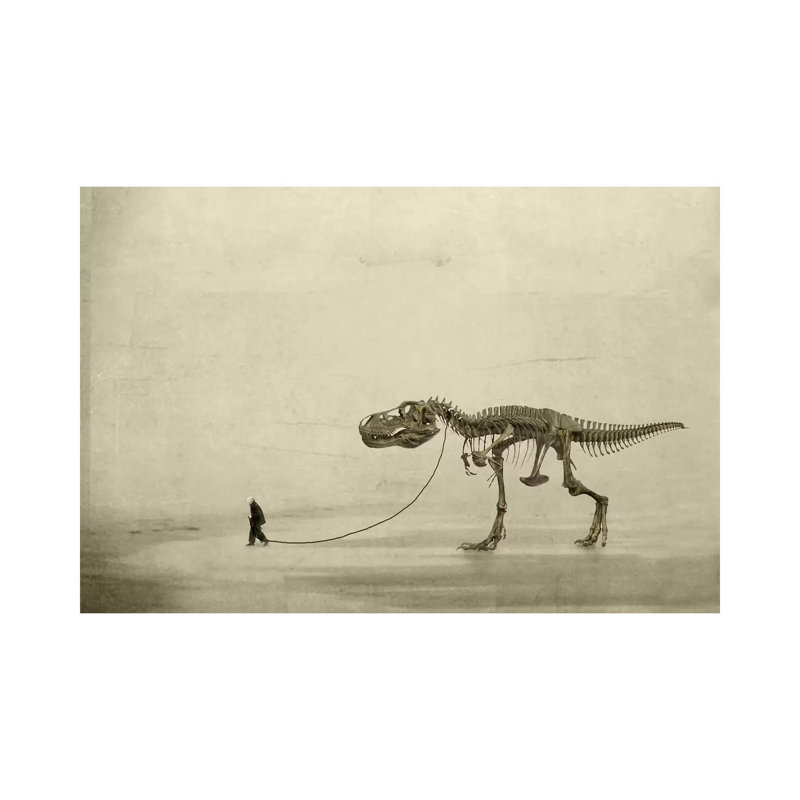 «The Walk» par Jeffrey Hummel, reproduction d'art sur toile tendue, H 8 po x l 12 po x P 0,75 po