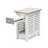 Islamorada - Chairside Table - Dapple Grey, Blanc Finish
