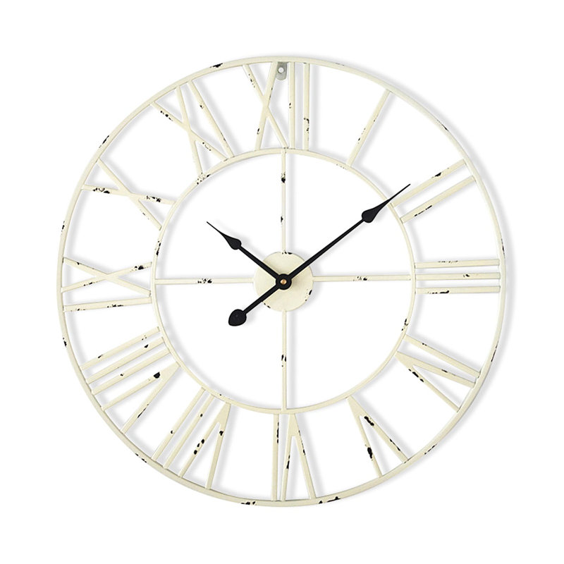 Queensway Wall Clock, 60cm H x 60cm W x 3cm D, White