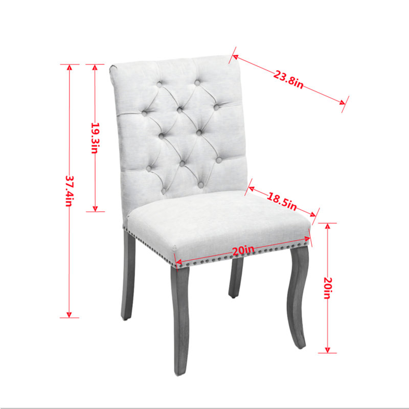 Chaises de salle à manger noires avec revêtement en chenille (ensemble de 2), Noir