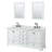 Deborah 72 " W Freestanding Standard Free Standing Single Double Vanity Bathroom Vanity With Marble Top with Mirror-40064868-61125493