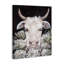 Toile «Gentle Cow with Florals», conception par Amanda Hilburn-204941582