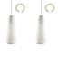 30cm H Chenille Rectangle Lamp Shade ( Screw On ) in White