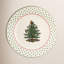 Spode Christmas Tree Polka Dot Dessert Plates