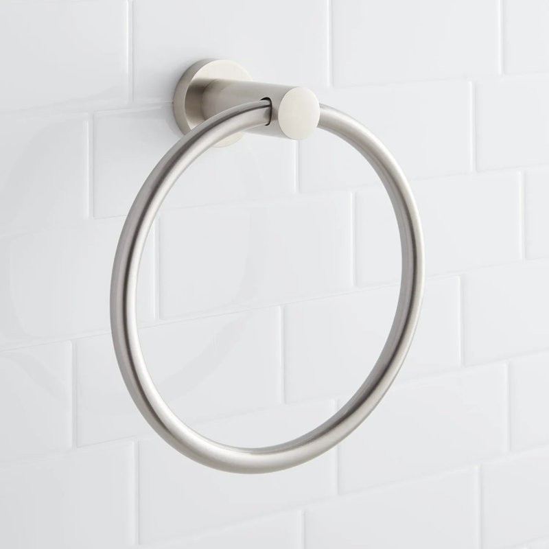 Ceeley Collection Wall-Mount Towel Ring, Chrome