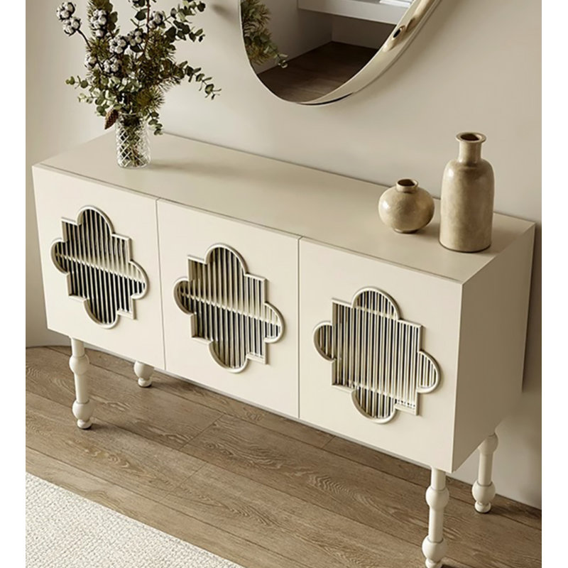 Armoire d'appoint de luxe crème crème
