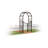 17.27cm W x 17.27cm D Steel Arbour with Gate-69947433