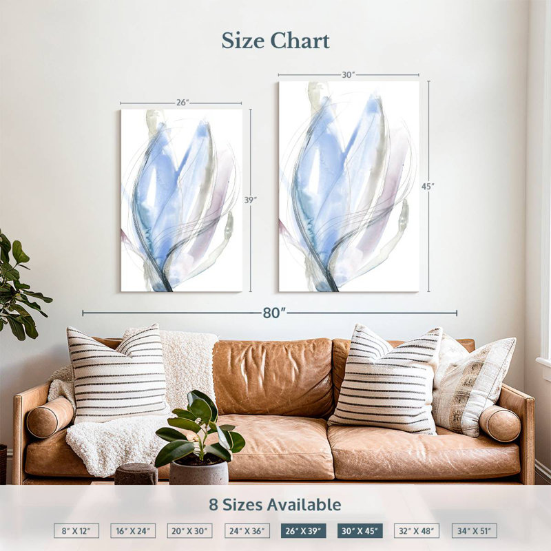 Avery Azure Vortex I, 39" H x 26" W