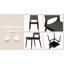 Chaises de salle à manger confortables et ergonomiques en cuir PU gris pour 2 personnes