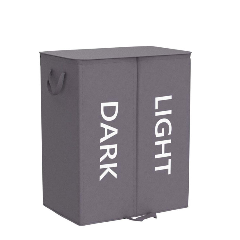 Bhargava Fabric Laundry Hamper, 65 x 60 x 35, Grey