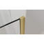 Panneau de douche simple fixe en verre 34 po x 74 po, porte de verre de douche en verre trempé épais de 3/8 po de couleur or-114265586-119319578