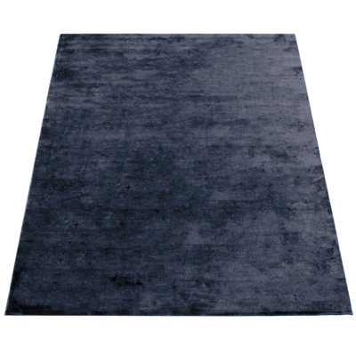 Soft Area Rug Cozy Low-Pile Rug Anti-Slip Solid Colour Washable