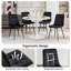 50cm H Velvet Upholstered Metal Side Chair-686924708-689253978