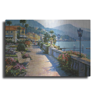 «Bellagio Promenade» par Howard Behrens - peinture sur métal sans cadre