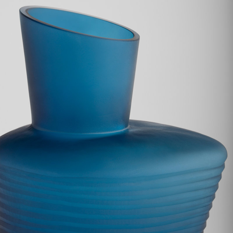 Manarola Handmade Glass Table Vase, 14.25" H x 12" W x 8.75" D