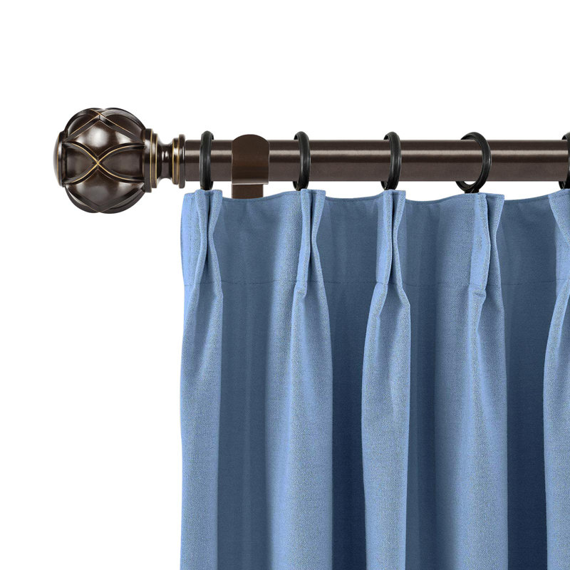 Tringle à rideaux simple ajustable Derra, 36" - 72", Bronze