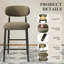 Yes Upholstered Bar Stool with Iron Frame-1066280064